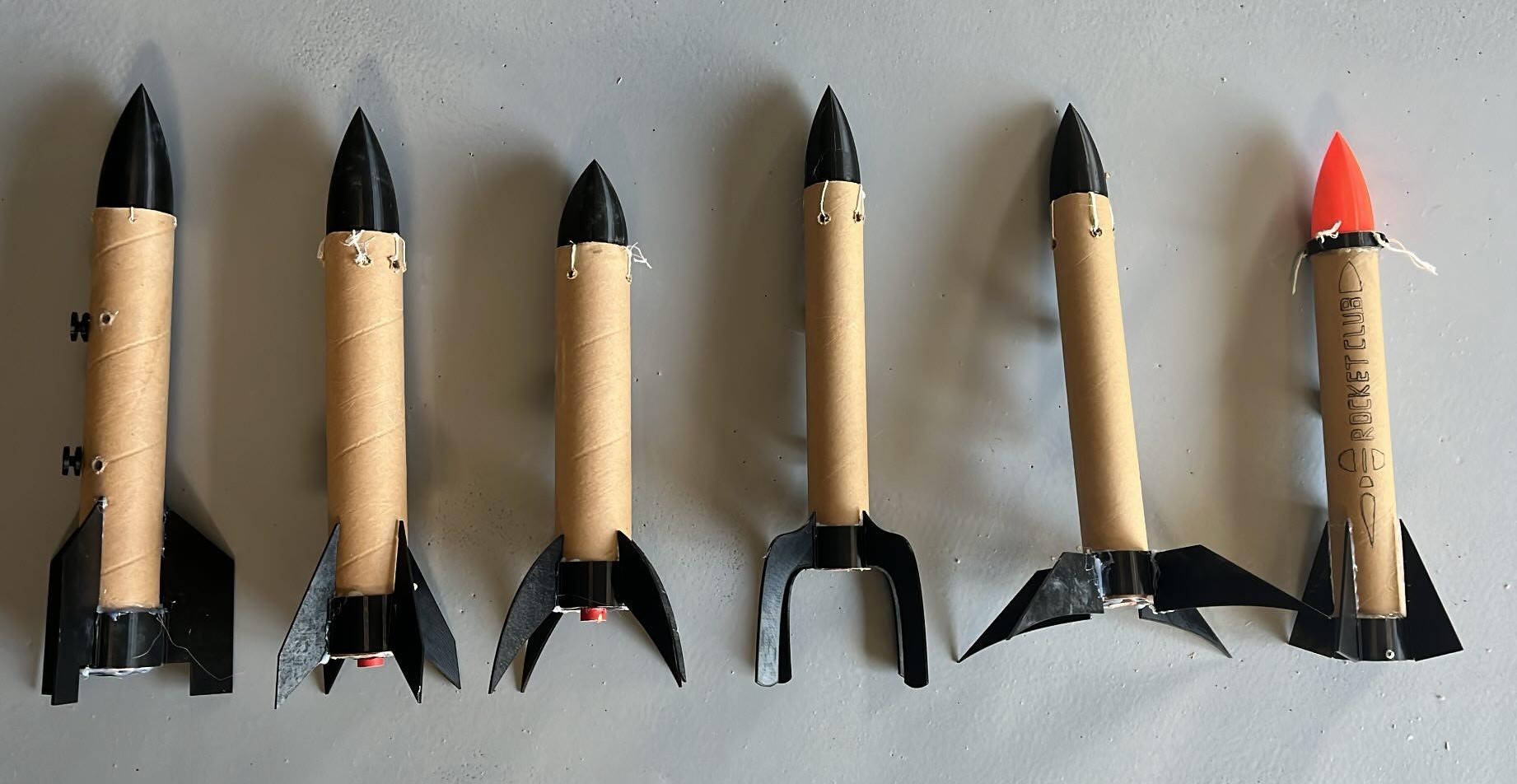 Flight models built by rocket club students