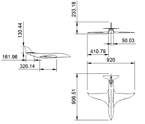 Technical drawing of the 3rd and final version
